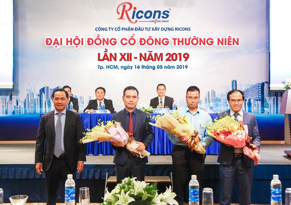 CÔNG TY CỔ PHẦN ĐẦU TƯ XÂY DỰNG RICONS BẦU TỔNG GIÁM ĐỐC AN GIA VÀO HĐQT