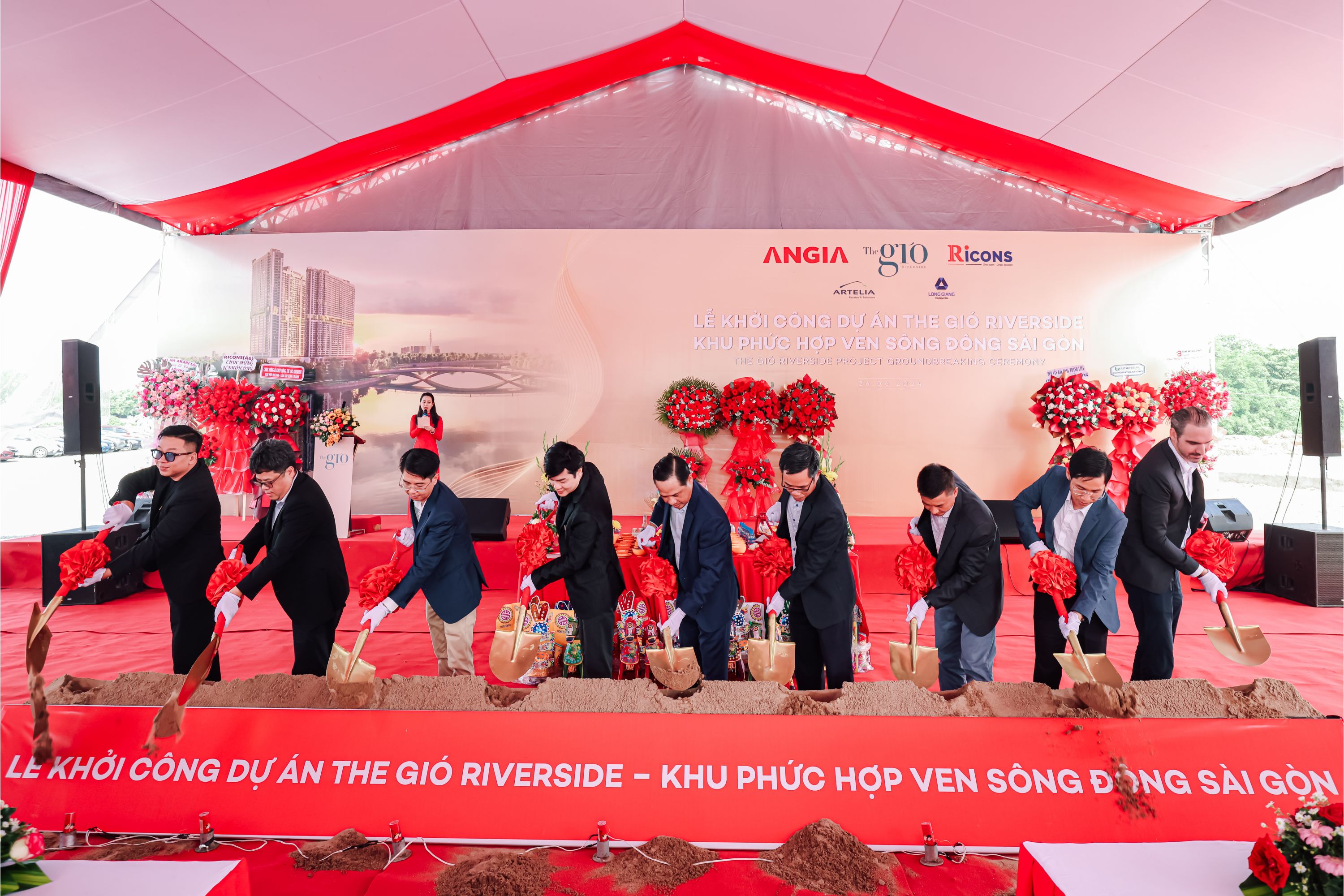 AN GIA (AGG) TỔ CHỨC LỄ KHỞI CÔNG DỰ ÁN THE GIÓ RIVERSIDE 